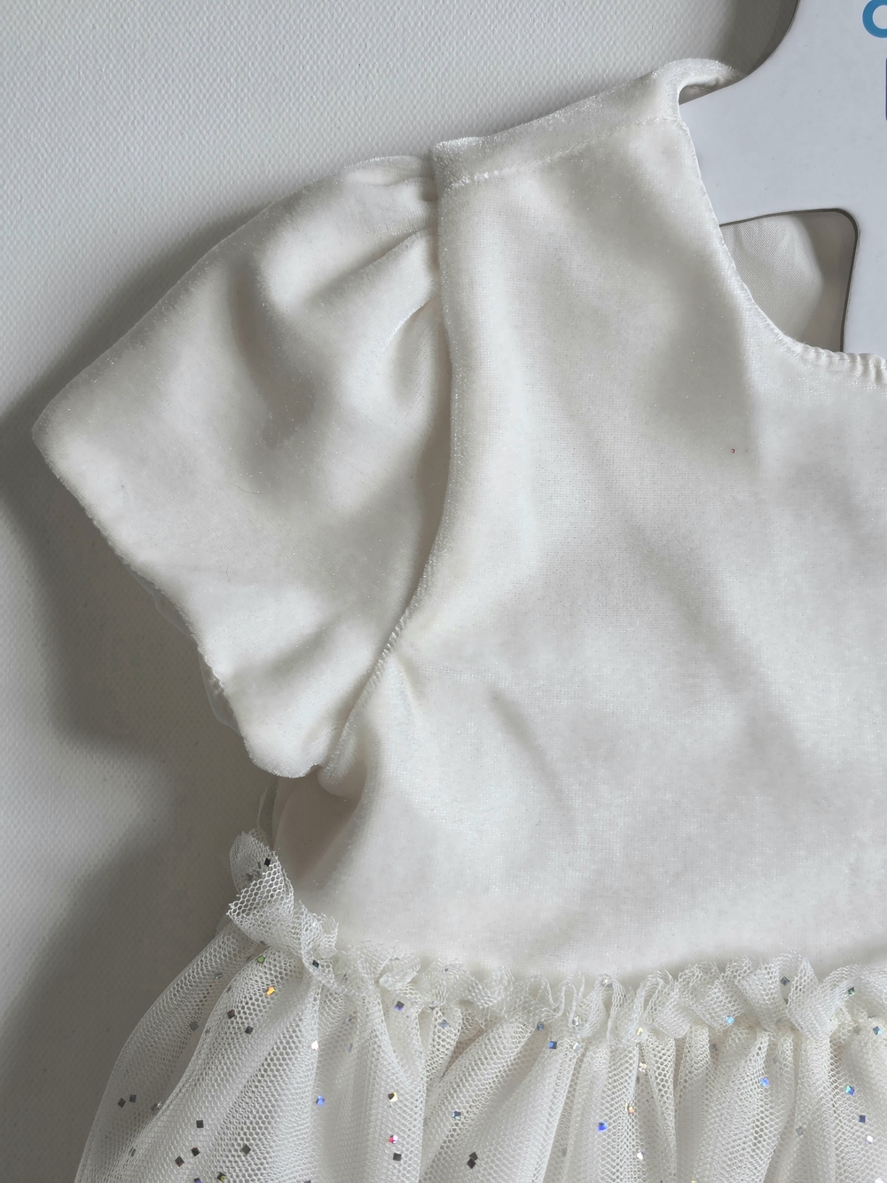 Carter's Cream Tulle Sparkle Party Dress - Picture 4 of 7